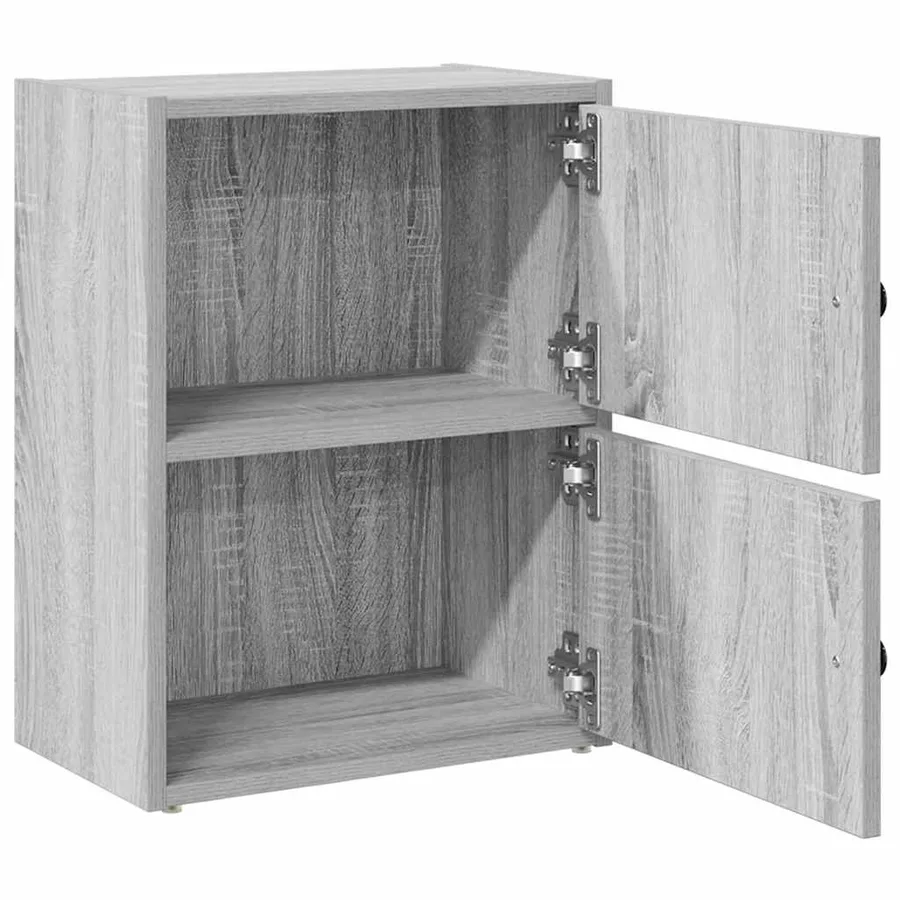 Bibliothèque sonoma gris 40x24x52 cm bois d'ingénierie - 5