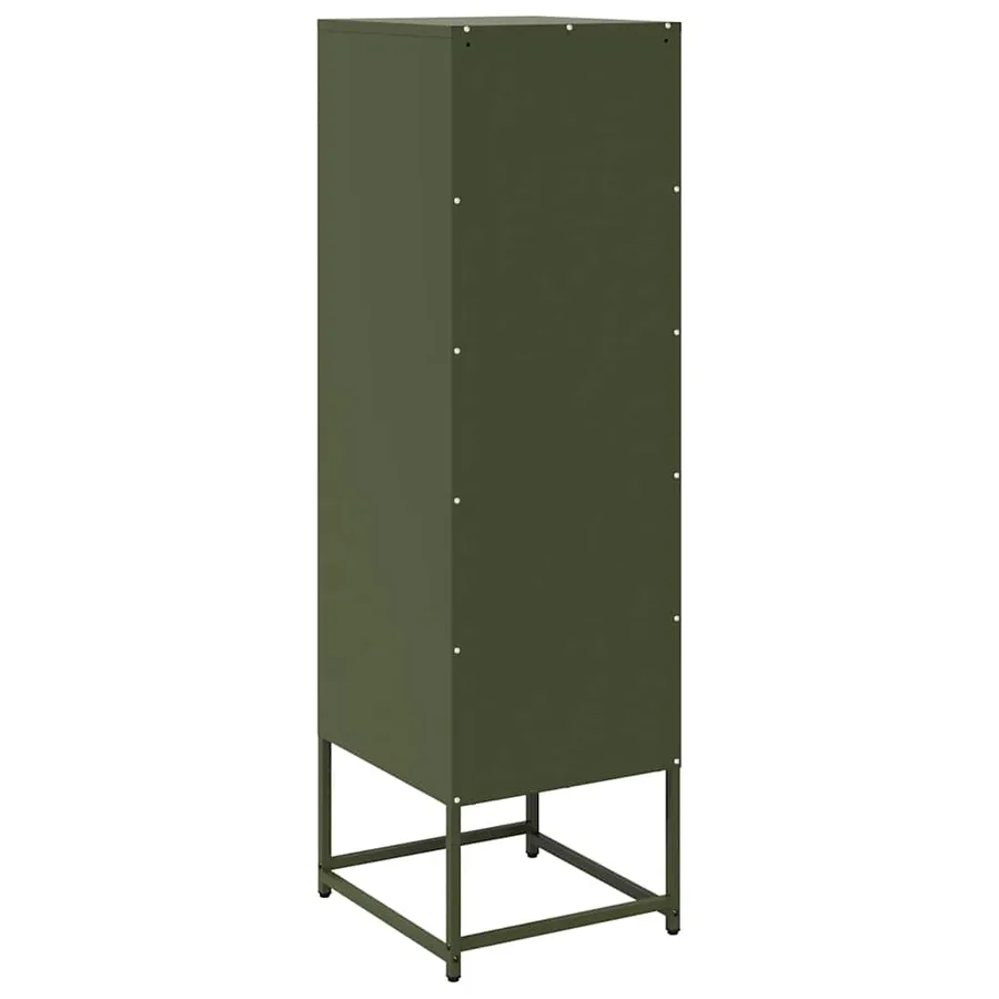Buffet haut vert olive 36x39x123 cm acier laminé à froid - 8