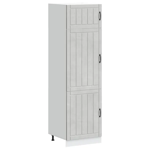 Armoire de cuisine Lucca gris béton bois d'ingénierie