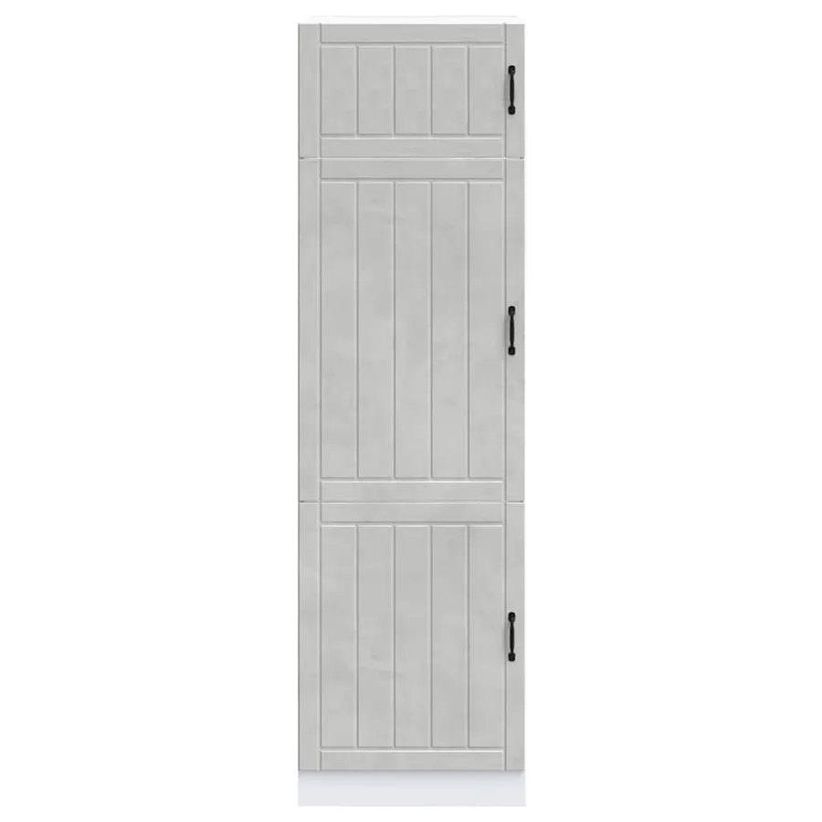 Armoire de cuisine Lucca gris béton bois d'ingénierie - 3