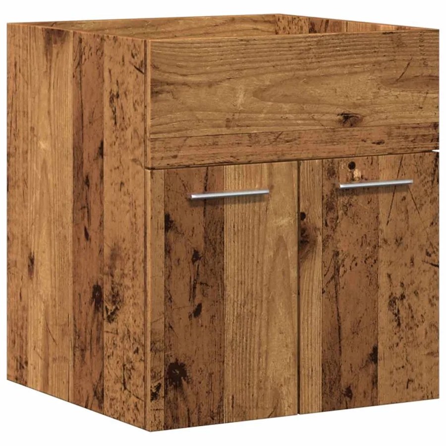 Ensemble de meubles salle de bain 2 pcs bois d'ingénierie - 5