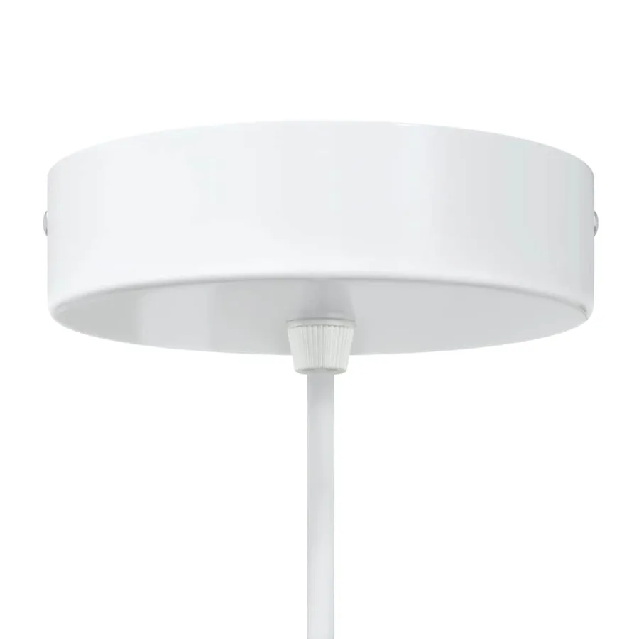Lampes suspendues 2 pcs hauteur réglable E27 blanc Ø 30cm métal - 8