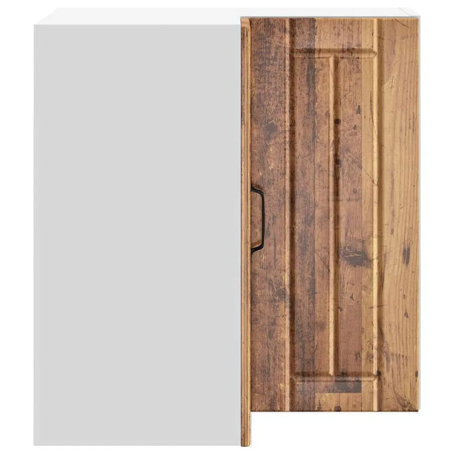 Armoire d'angle murale de cuisine Lucca vieux bois - 6