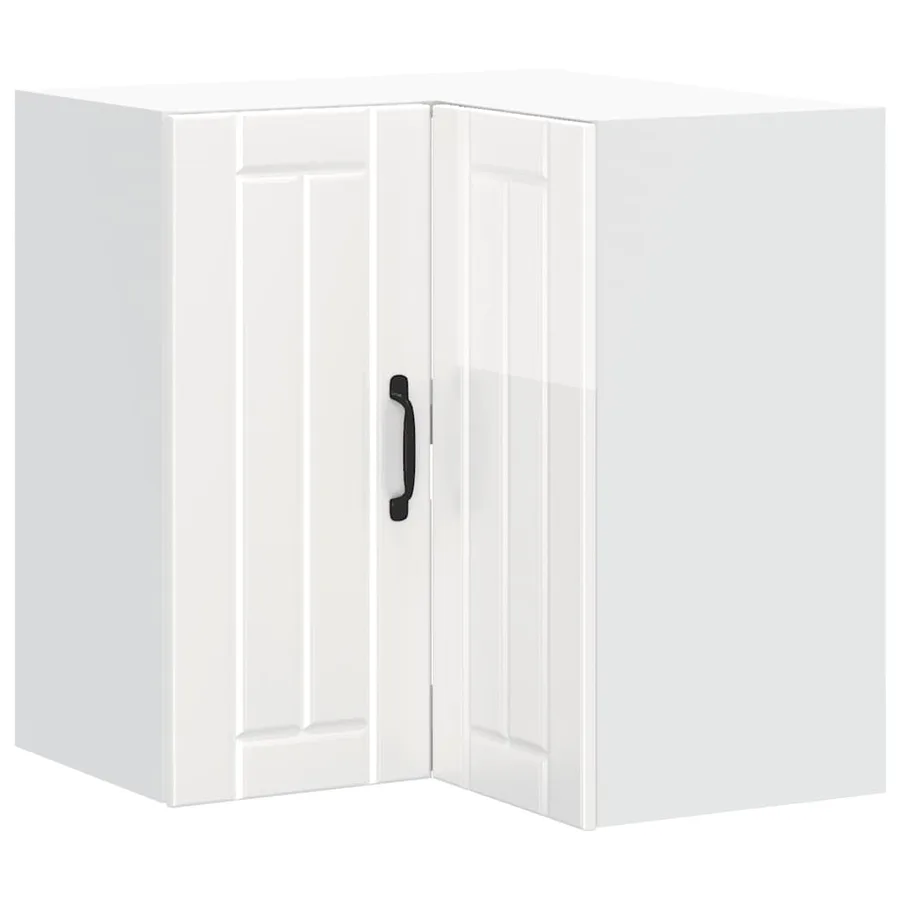 Armoire murale d'angle de cuisine Lucca blanc brillant - 2