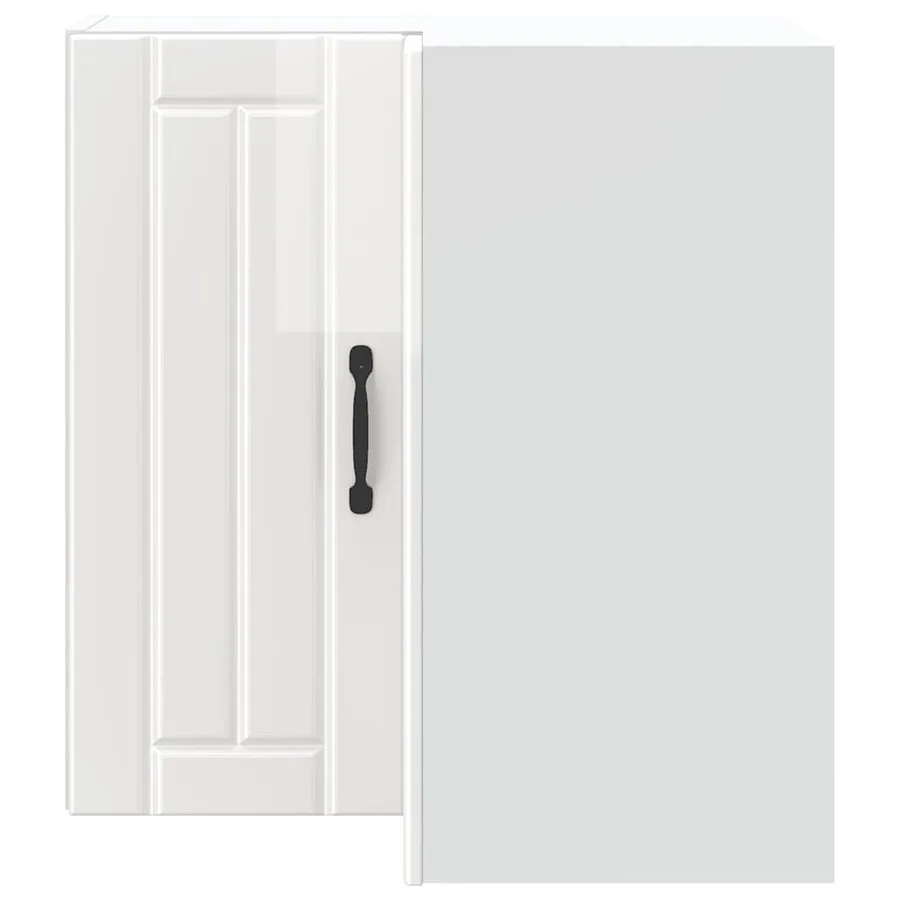 Armoire murale d'angle de cuisine Lucca blanc brillant - 4