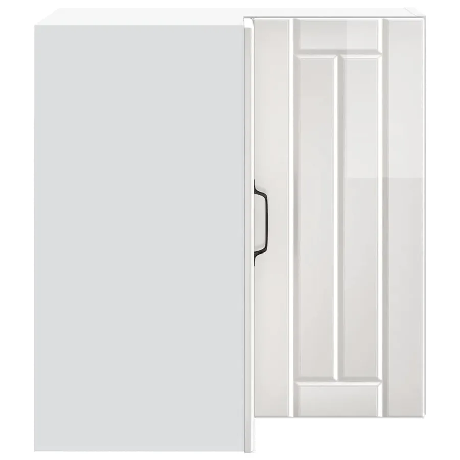 Armoire murale d'angle de cuisine Lucca blanc brillant - 6