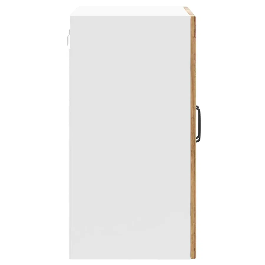 Armoire murale de cuisine avec porte vitrée "Lucca" Bois d'ingénierie ancien - 8