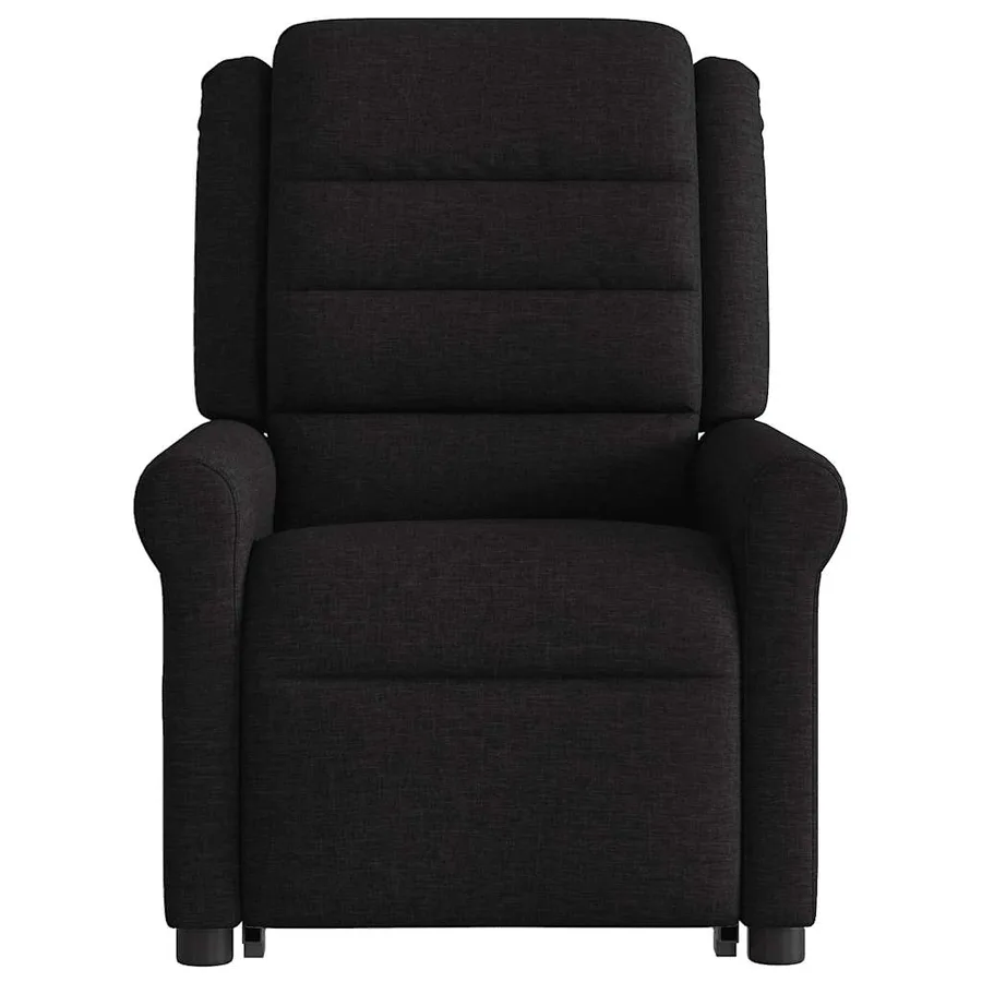 Fauteuil inclinable de massage électrique Noir Tissu - 5