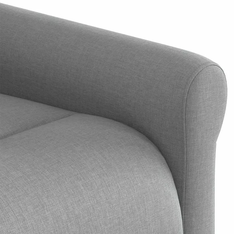 Fauteuil inclinable de massage électrique Gris clair Tissu - 14