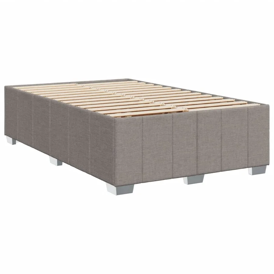 Sommier à lattes de lit avec matelas Taupe 120x200 cm Tissu - 12