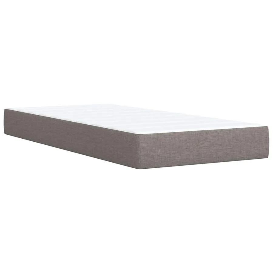 Sommier à lattes de lit avec matelas Taupe 80x200 cm Tissu - 10