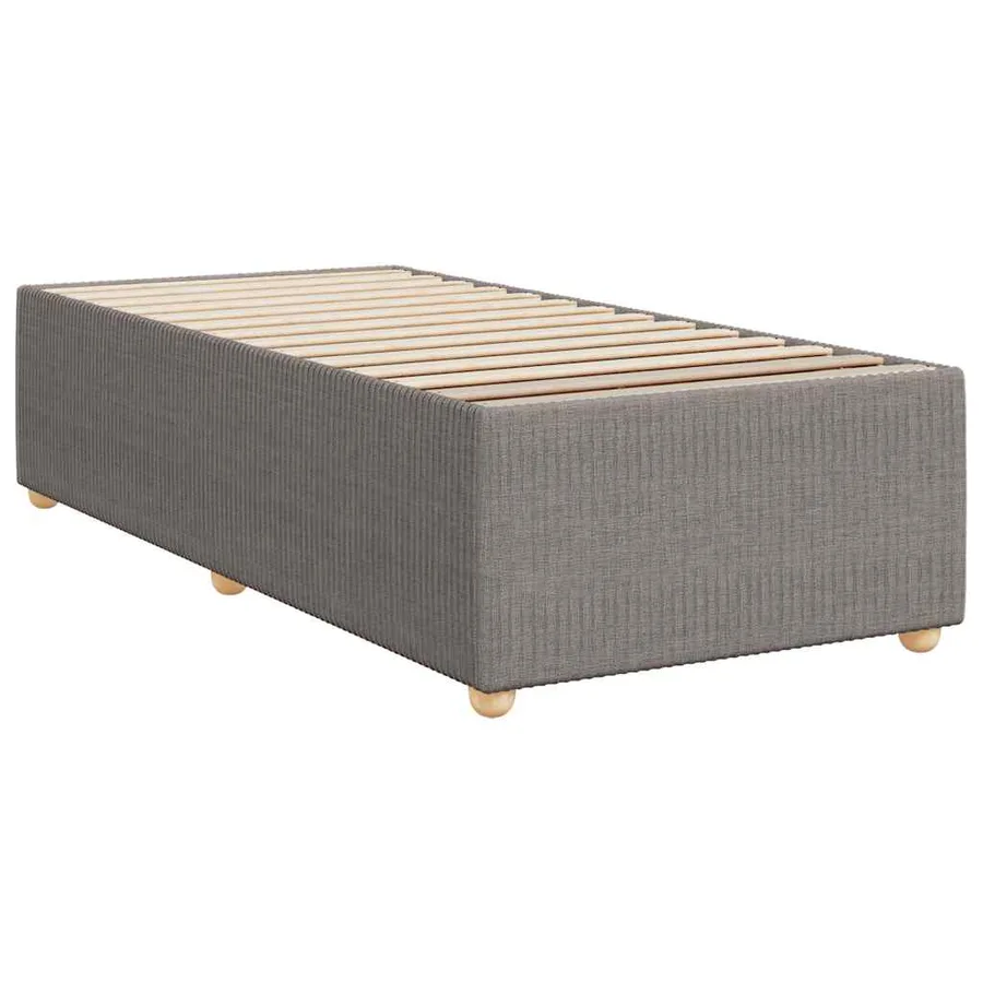 Sommier à lattes de lit avec matelas Taupe 80x200 cm Tissu - 9