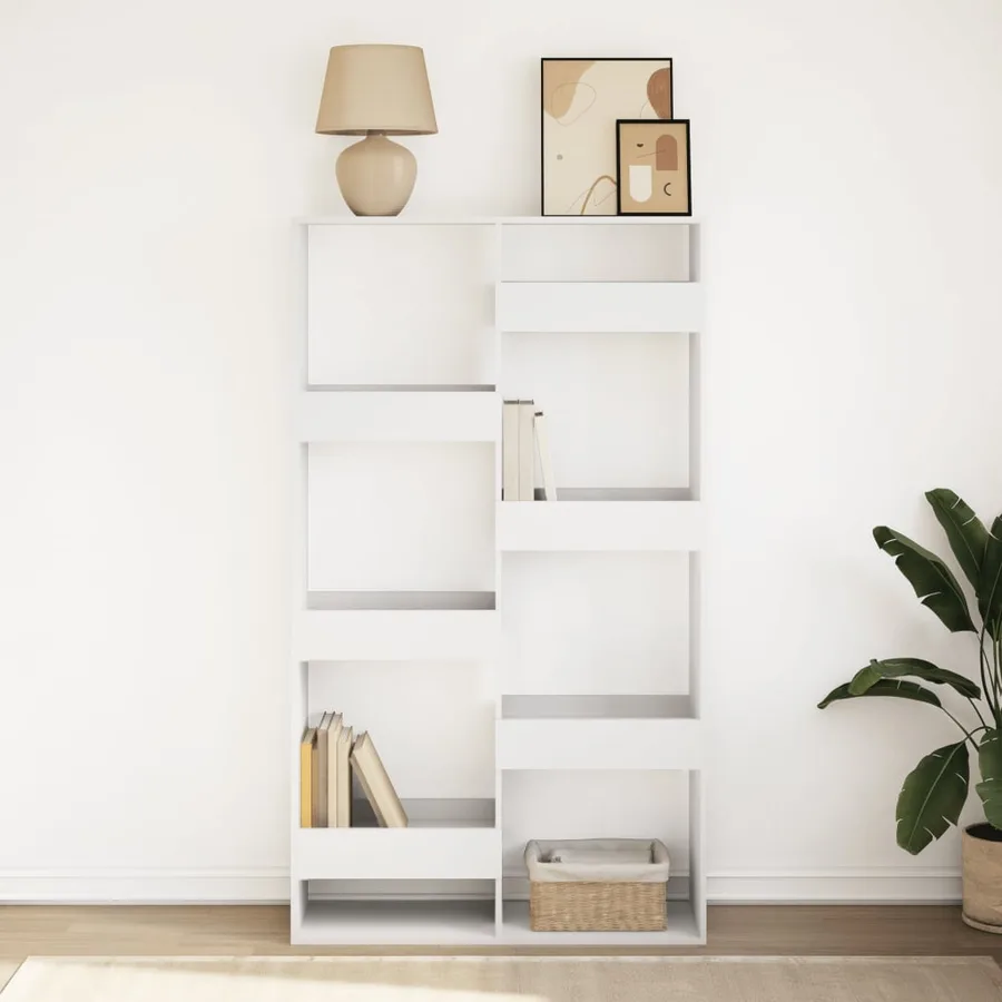 Bibliothèque blanc 100x33x175 cm bois d'ingénierie - 3