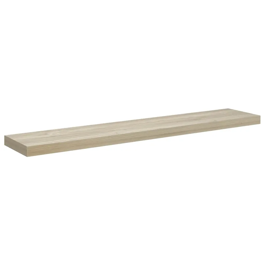 Étagères murales flottantes 4 pcs chêne 120x23,5x3,8 cm MDF - 6