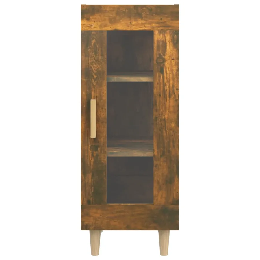 Buffet Chêne fumé 34,5x34x90 cm Bois d'ingénierie - 6