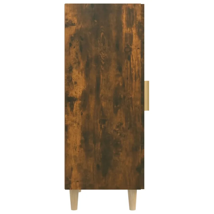 Buffet Chêne fumé 34,5x34x90 cm Bois d'ingénierie - 7