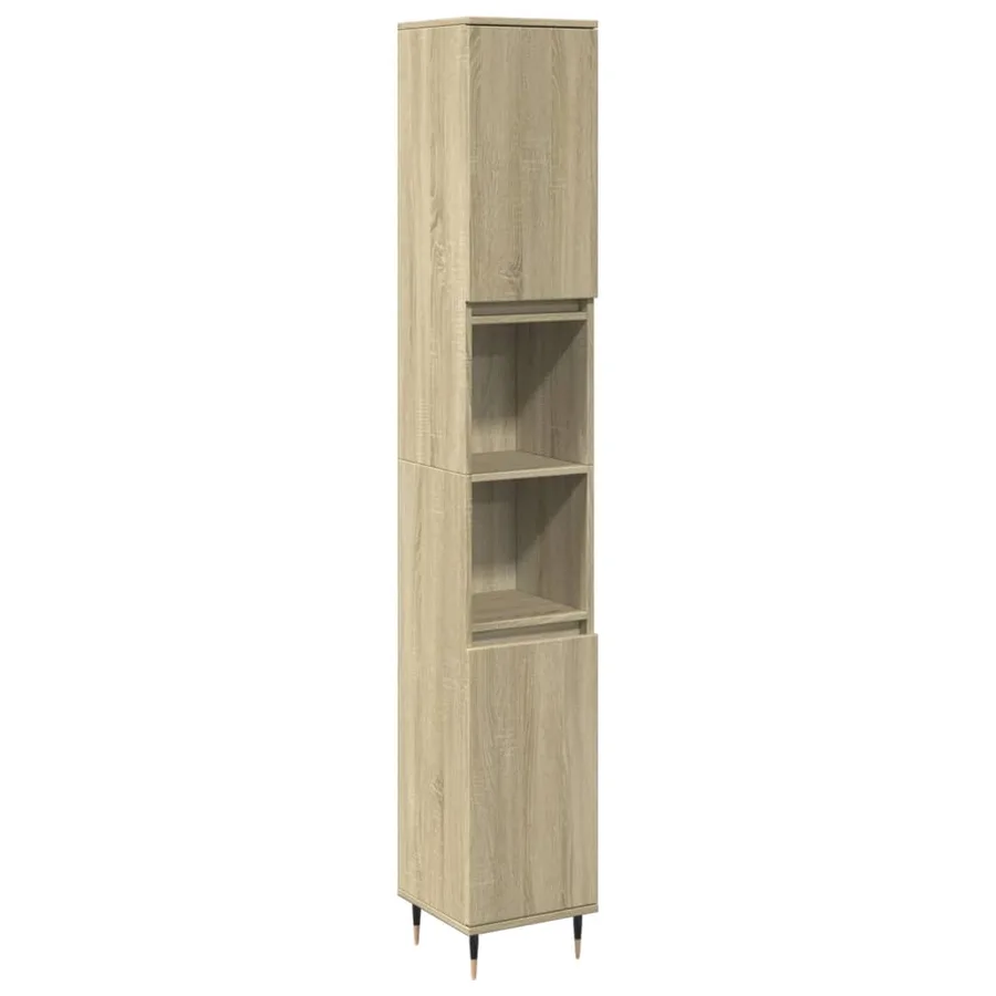 Ensemble de meubles de salle de bain 3 pcs chêne sonoma - 8
