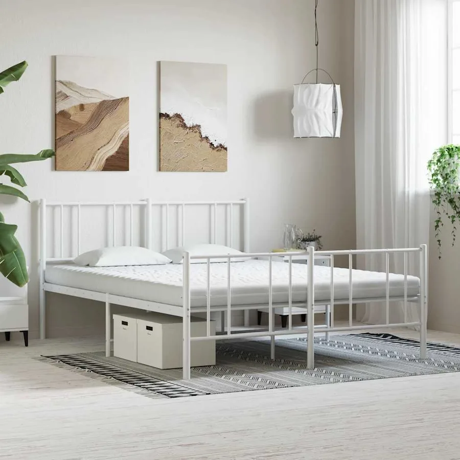 Matelas en mousse blanc 200x220 cm 7 zones dureté 20 ILD - 2