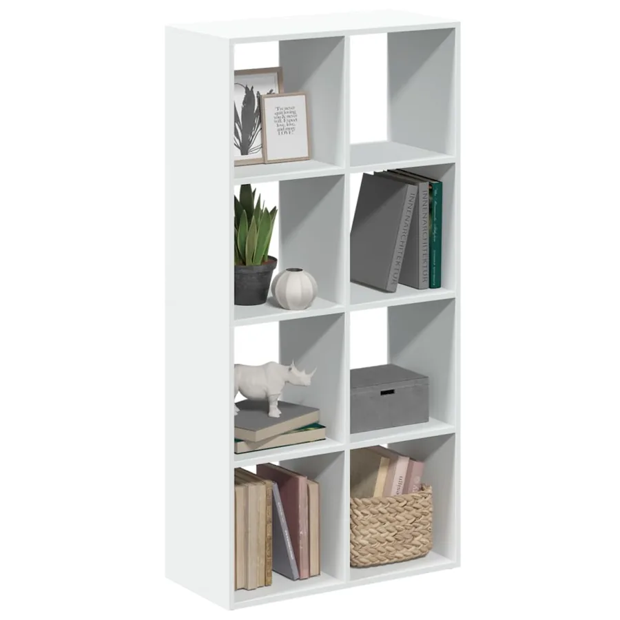 Bibliothèque séparateur de pièce Blanc 69,5 x 29 x 137,5 cm Bois d'ingénierie