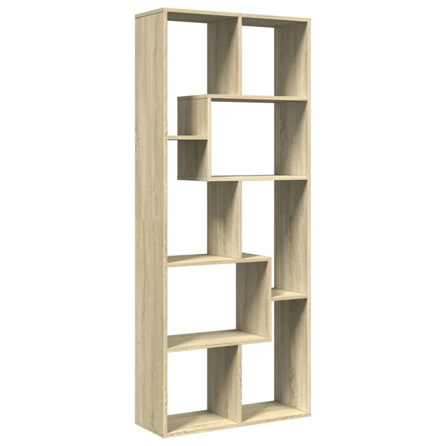 Étagère séparatrice de pièce chêne sonoma 67x25x161,5 cm - 7