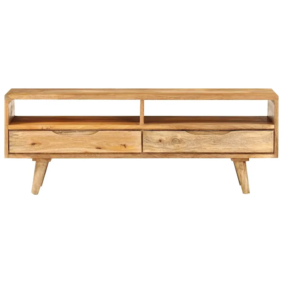 Meuble TV 110x30x41 cm bois massif de manguier - 3