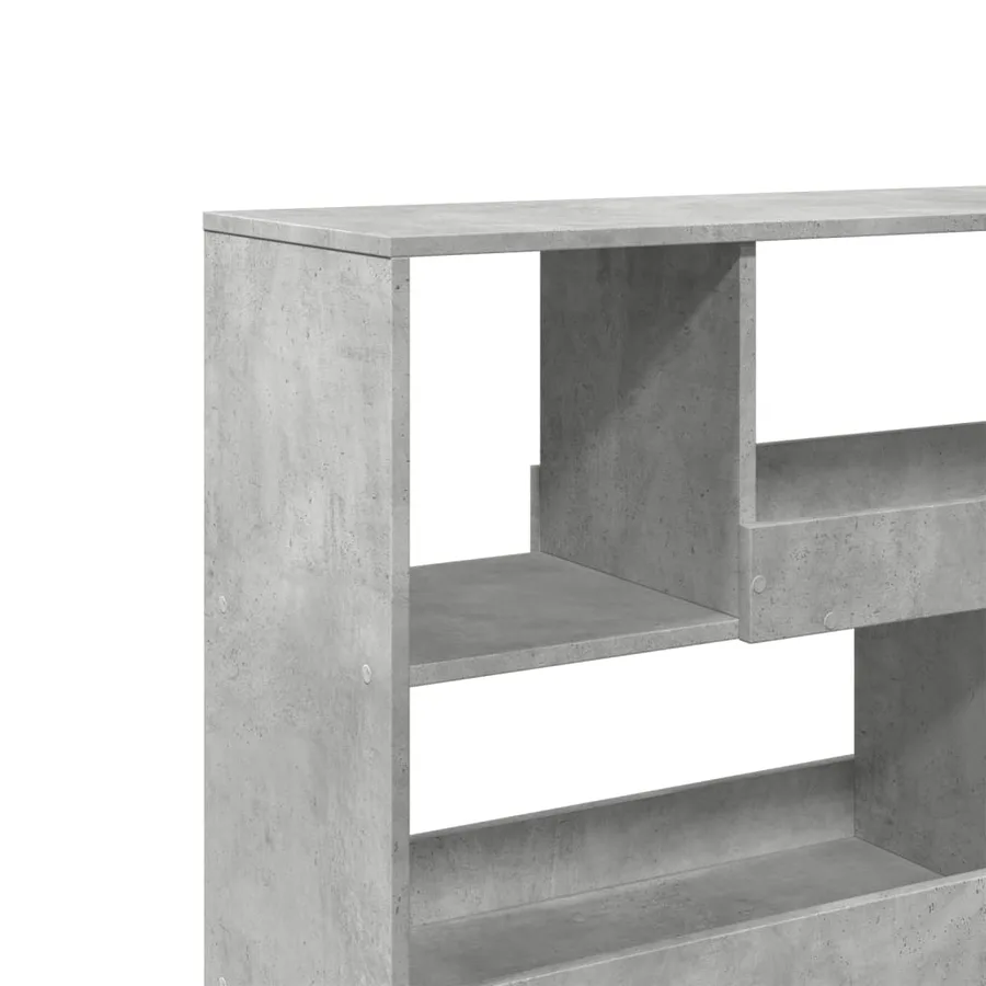 Cloison de séparation gris béton bois d'ingénierie - 7