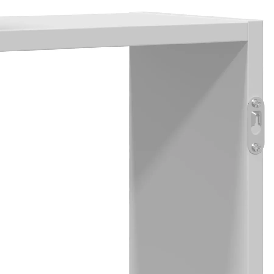 Étagère murale blanc 129x18x42 cm bois d'ingénierie - 8