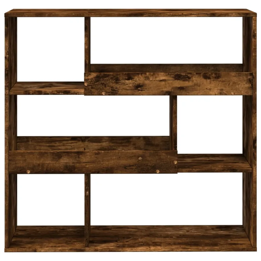 Bibliothèque/Séparateur de pièce chêne fumé 100x33x94,5 cm - 3
