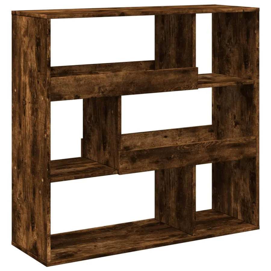 Bibliothèque/Séparateur de pièce chêne fumé 100x33x94,5 cm - 4