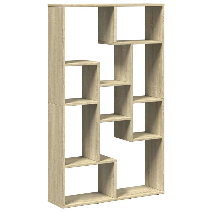 Bibliothèque chêne sonoma 72x20x120,5 cm bois d'ingénierie - 2