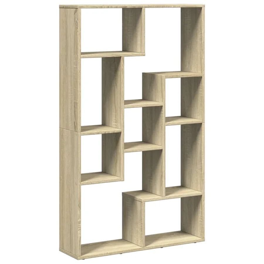 Bibliothèque chêne sonoma 72x20x120,5 cm bois d'ingénierie - 6