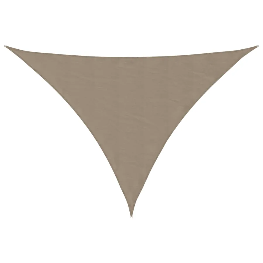 Voile de parasol Tissu Oxford triangulaire 5x6x6 m Taupe - 2