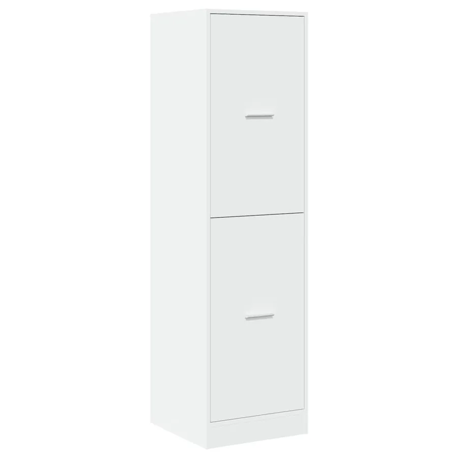 Armoire d'apothicaire blanc 40x41x144,5 cm bois d'ingénierie - 4