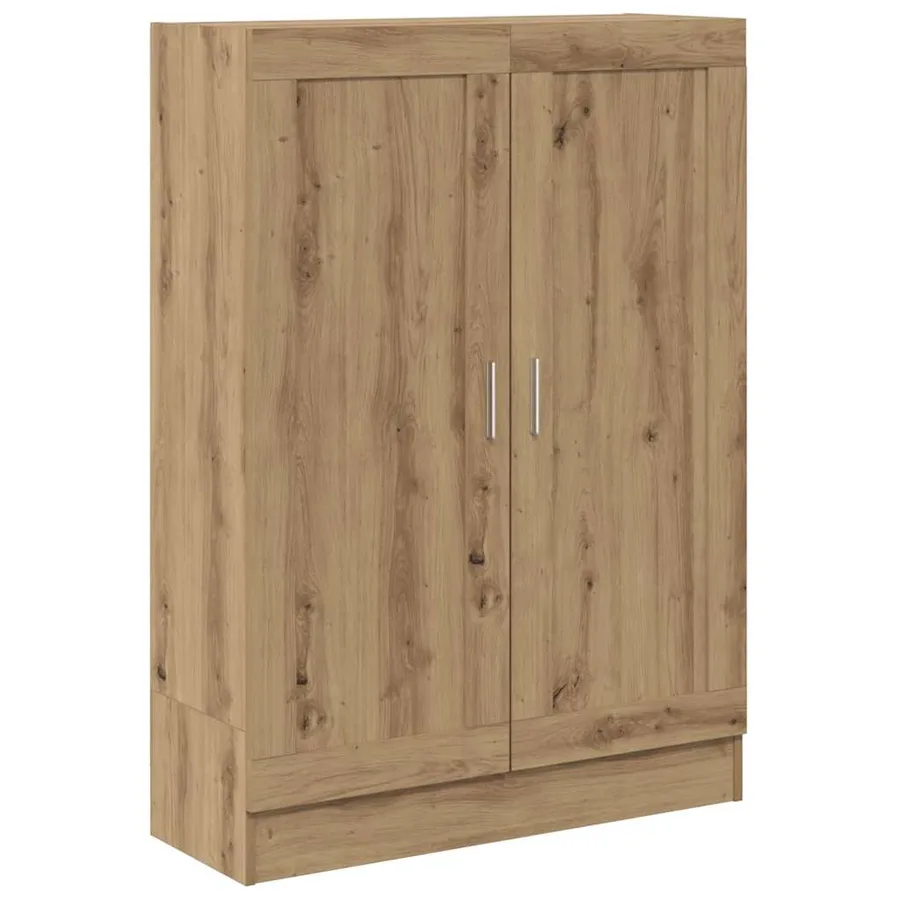 Bibliothèque chêne artisanal 82,5x30,5x115 cm bois d'ingénierie - 2