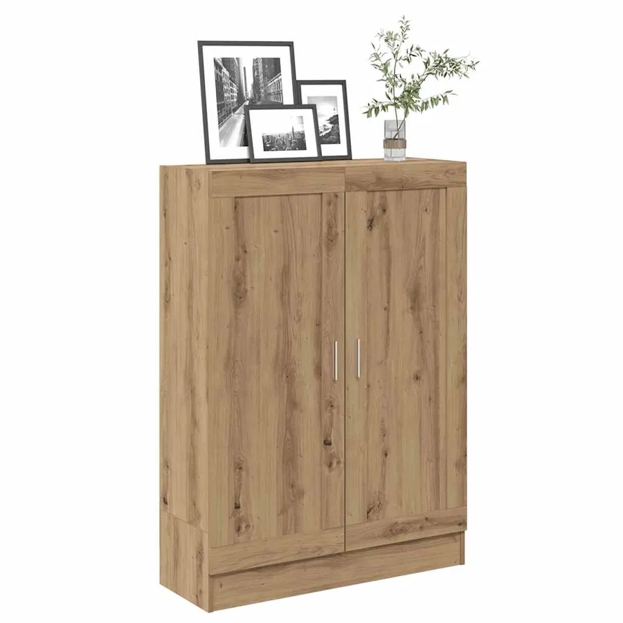 Bibliothèque chêne artisanal 82,5x30,5x115 cm bois d'ingénierie - 4