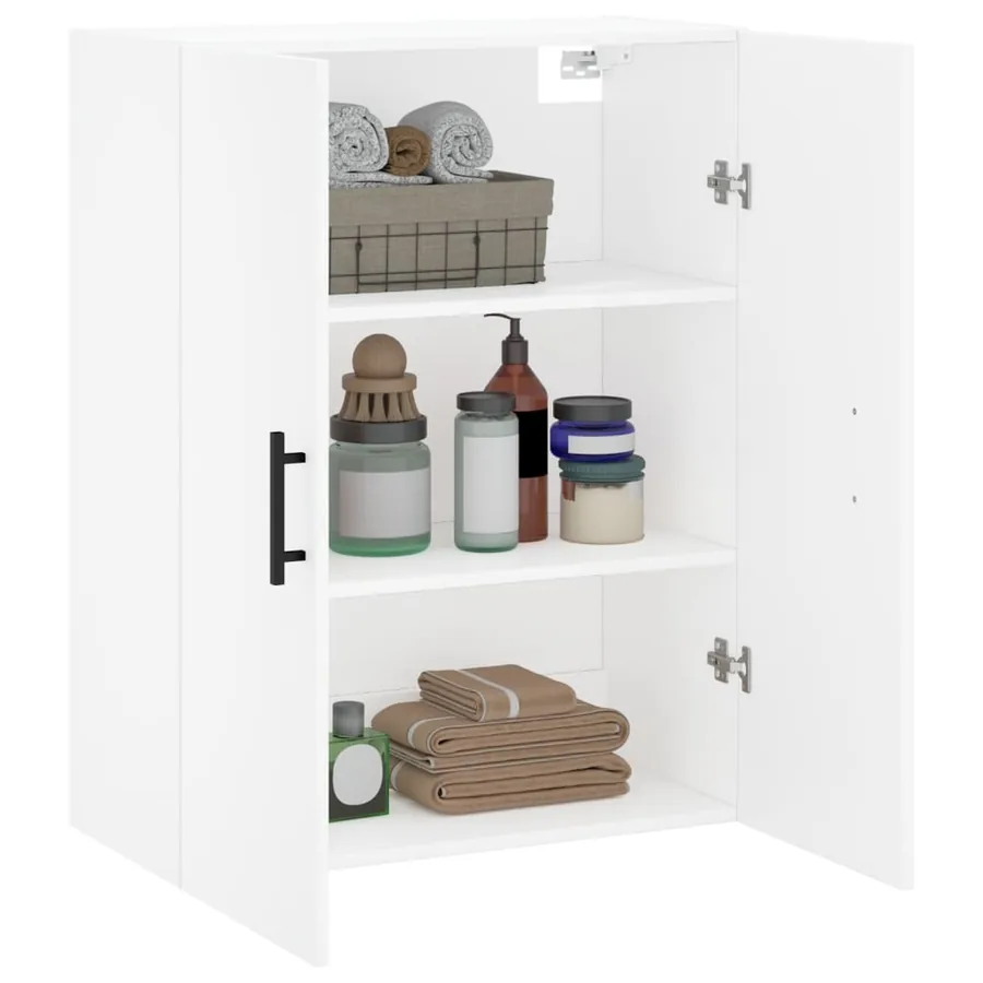 Armoire murale blanc 69,5x34x90 cm - 5