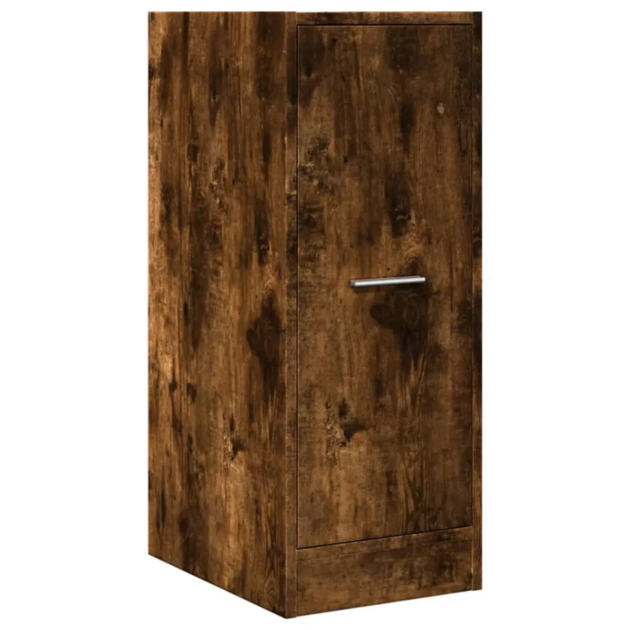 Armoire d'apothicaire chêne fumé 30x41x77,5cm bois d'ingénierie - 4