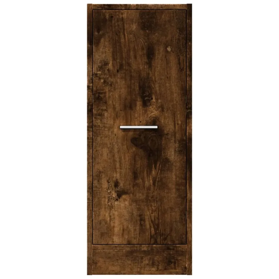 Armoire d'apothicaire chêne fumé 30x41x77,5cm bois d'ingénierie - 5