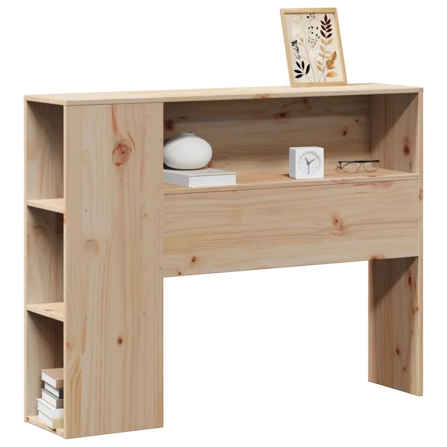 Tête de lit avec rangement 75 cm bois massif de pin - 2