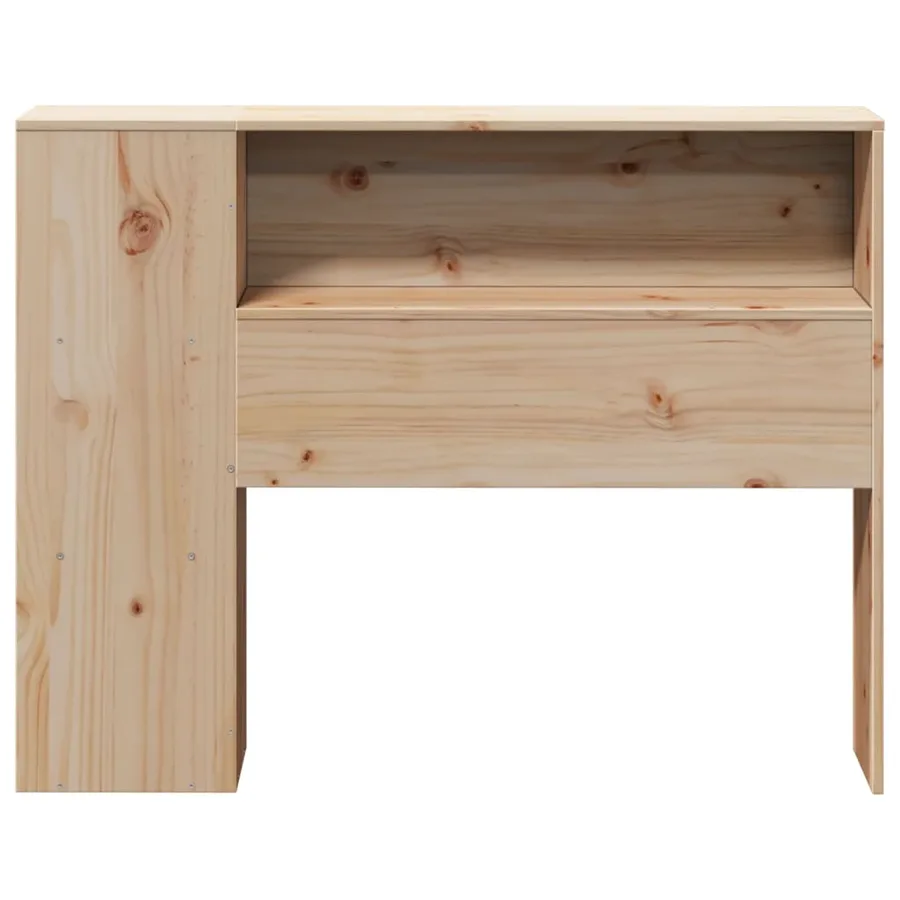 Tête de lit avec rangement 75 cm bois massif de pin - 4