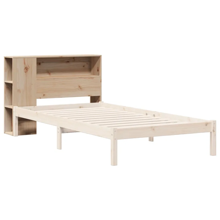Tête de lit avec rangement 75 cm bois massif de pin - 7