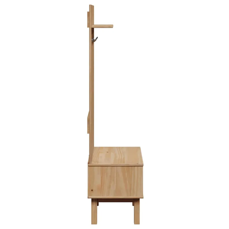 Meuble d'entrée OTTA 50x40x160 cm bois massif de pin - 5
