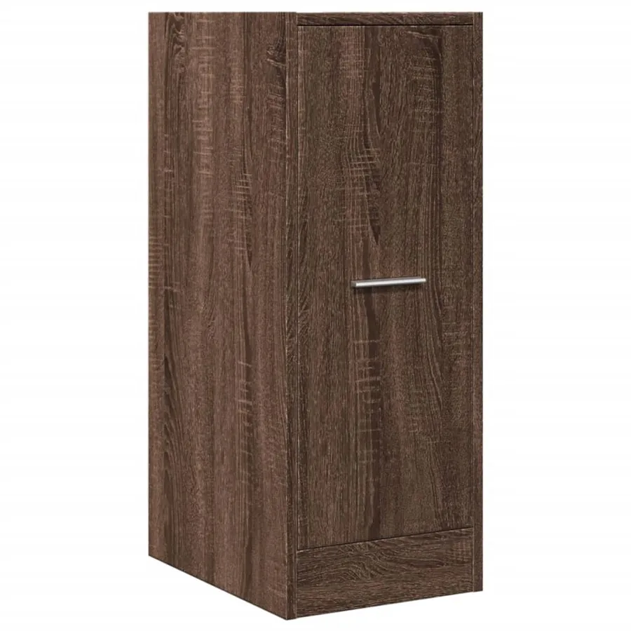 Armoire apothicaire chêne marron 30x41x77,5cm bois d'ingénierie - 4