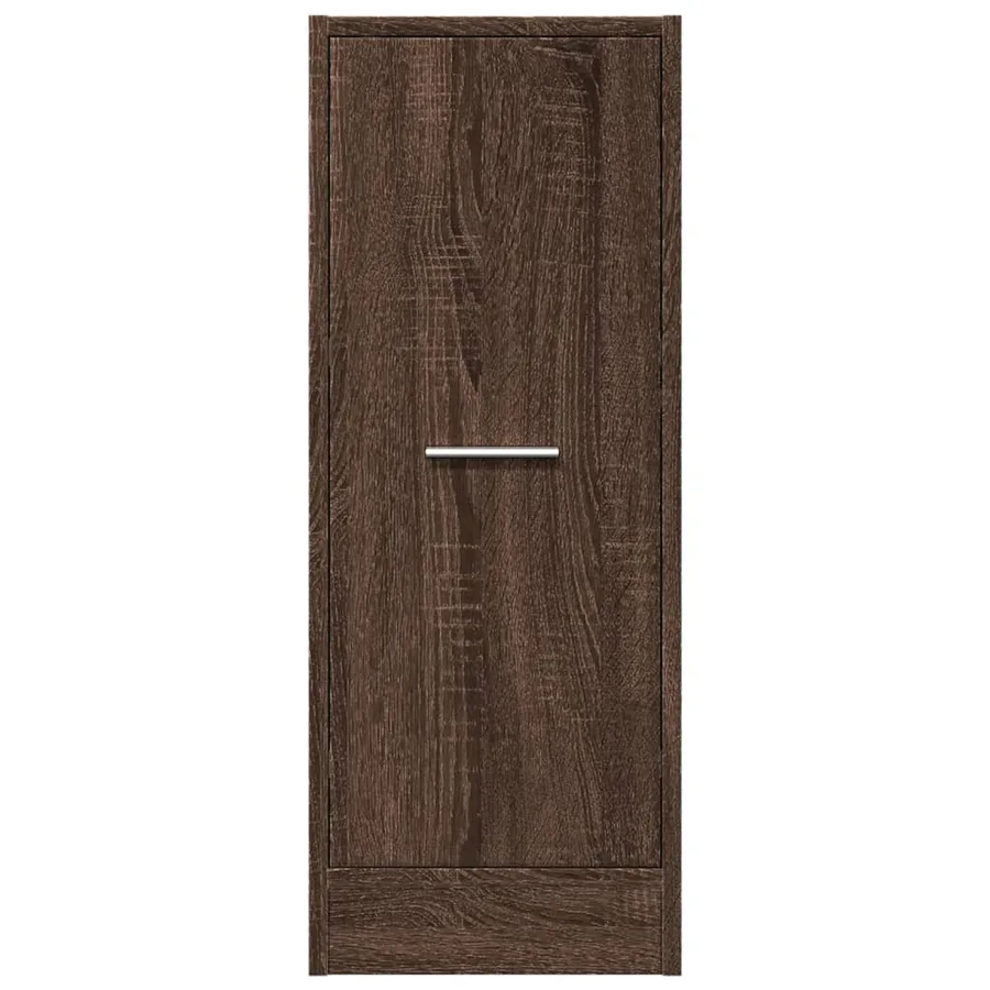 Armoire apothicaire chêne marron 30x41x77,5cm bois d'ingénierie - 5