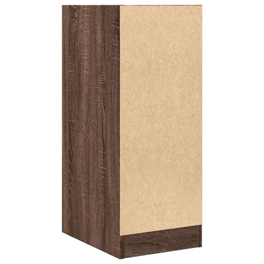 Armoire apothicaire chêne marron 30x41x77,5cm bois d'ingénierie - 6