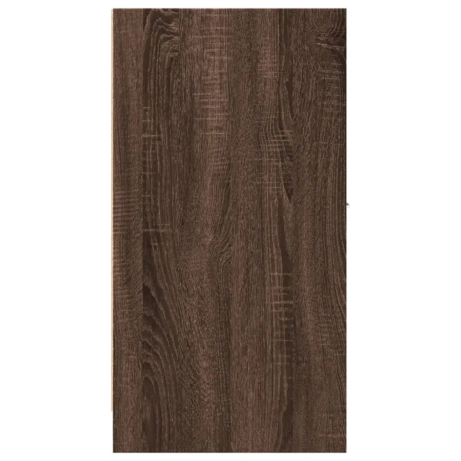 Armoire apothicaire chêne marron 30x41x77,5cm bois d'ingénierie - 7