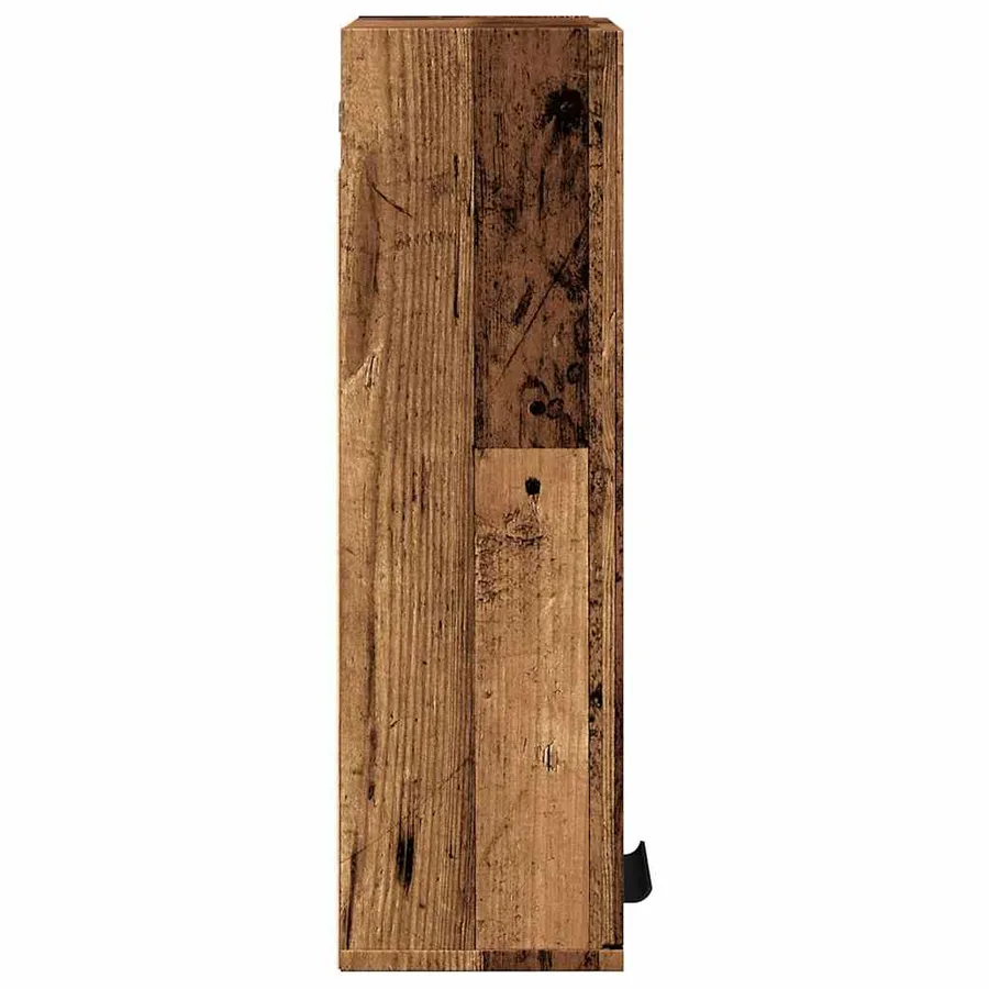 Armoire de salle de bain murale vieux bois 32x20x67 cm - 5