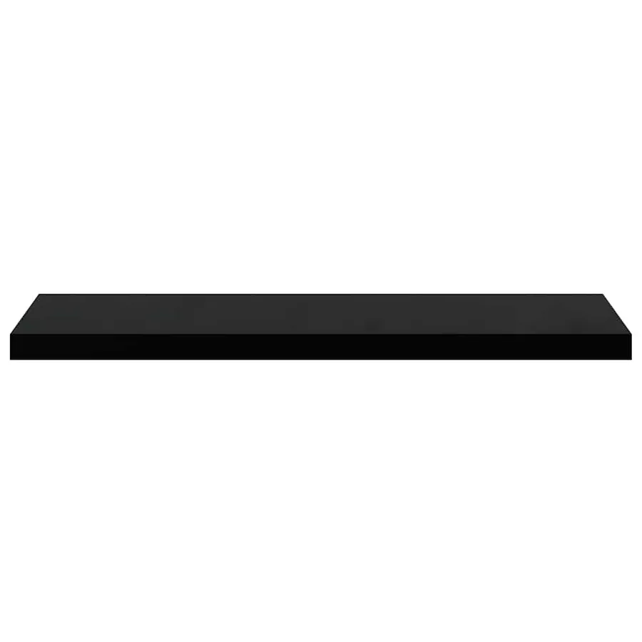 Étagères murales flottantes 2 pcs noir 90x23,5x3,8 cm MDF - 7