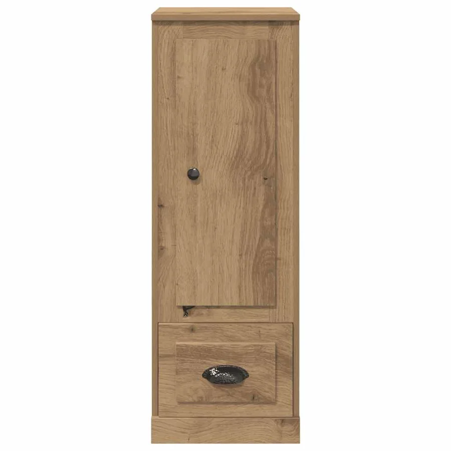 Buffet haut chêne artisanal 36x35,5x103,5 cm bois d'ingénierie - 4