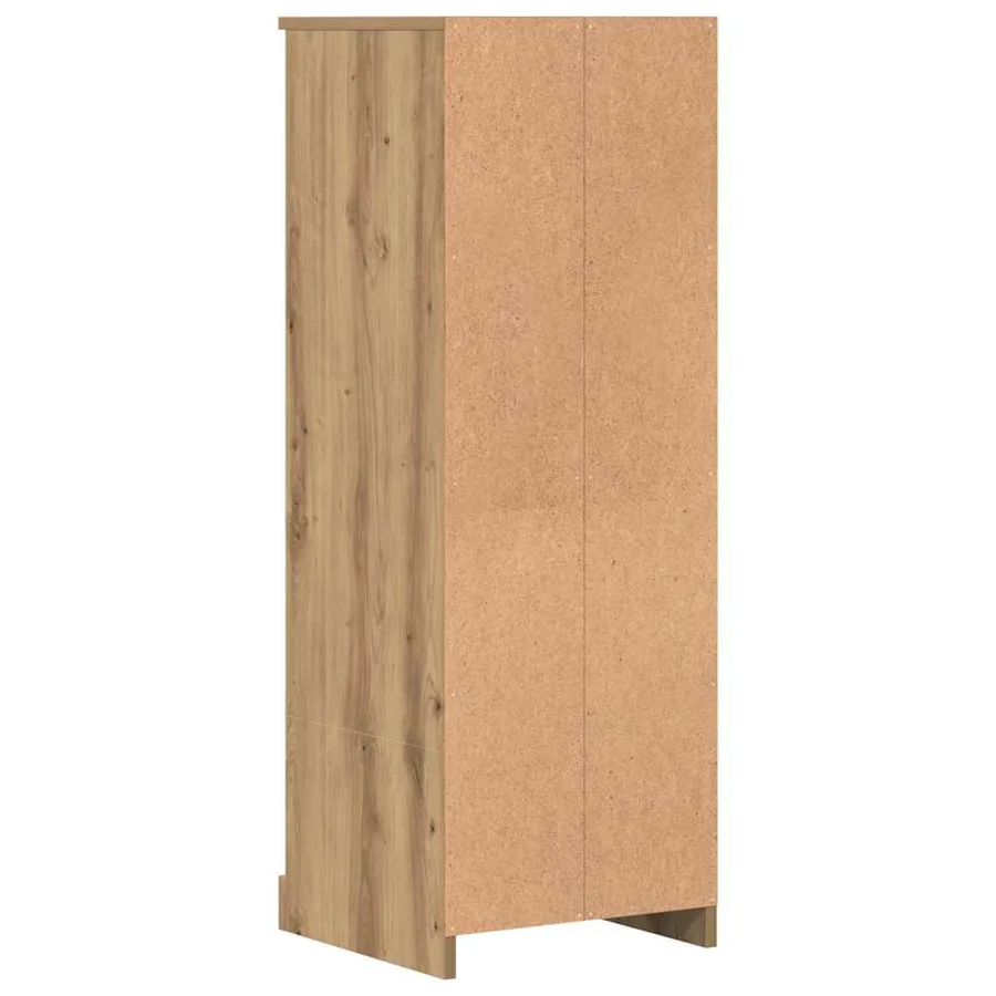 Buffet haut chêne artisanal 36x35,5x103,5 cm bois d'ingénierie - 7